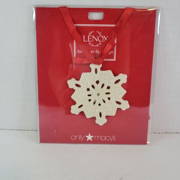 Lenox Other - Lenox Pierced Snowflake Charm Christmas Tree Ornament-2.6 in MIP